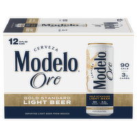 Modelo Beer, Gold Standard, Light - 12 Each