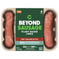 Beyond Sausage Links, Plant-Based, Hot Italian Style, 4 Each