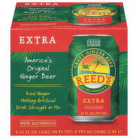 Reed's Extra Non-Alcoholic America's Original Ginger Beer - 4 Each