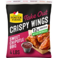 Foster Farms Take Out Sweet Chipotle Crispy Chicken Wings, Frozen - 64 Ounce