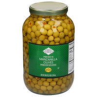 First Street Manzanilla Olives, Pimento Stuffed, Premium - 80 Ounce