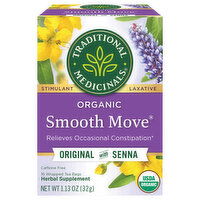 Traditional Medicinals Smooth Move, Original with Senna, Organic, Tea Bags - 16 Each