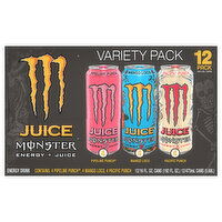 Monster Energy Drink, Juice, Variety Pack, 12 Pack, 12 Each