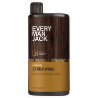 Every Man Jack Body Wash, Sandalwood - 16.9 Fluid ounce