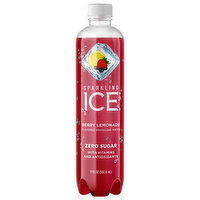 Sparkling Ice Sparkling Water, Zero Sugar, Berry Lemonade - 17 Fluid ounce