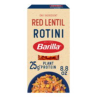 Barilla Red Lentil Rotini Pasta - Good Source of Plant-Based Protein, Excellent Source of Fiber, Kosher, Gluten Free & Non-GMO - 8.8 Ounce