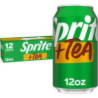 Sprite  + Tea, Lemon-Lime And Tea Flavored Soda  - 12 Fluid ounce