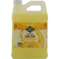 First Street Hand Soap, Moisturizing, Lemon Scented, 128 Ounce