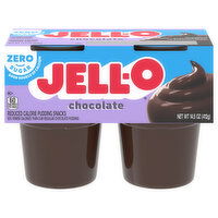 Jell-O Pudding Snacks, Reduced Calorie, Zero Sugar, Chocolate - 14.5 Ounce