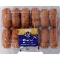 First Street Donuts, Glazed - 12 Each