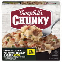 Campbell's Cheesy Loaded Potato with Steak & Bacon Bowl - 12 Ounce