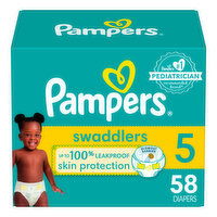 Pampers Swaddlers Diapers - Size 5 (27+ lbs) - 58 Each