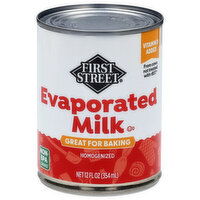 First Street Evaporated Milk - 12 Fluid ounce