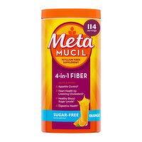 Metamucil 4 in 1 Fiber Supplement Powder, Sugar-Free, Orange, 114 tsp - 23.3 Ounce