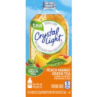 Crystal Light On-The-Go Sugar Free Peach Mango Green Tea Powdered Drink Mix - 0.8 Ounce