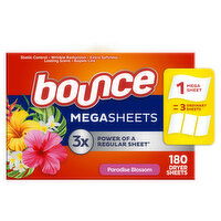 Bounce Bounce Mega Dryer Sheets, Paradise Blossom, 180 Count, 180 Each