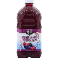 FIRST STREET Juice Cocktail, from Concentrate, Cranberry Grape - 64 Ounce