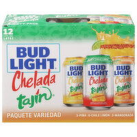 Bud Light Beer, Chelada Tajin, Variety Pack - 12 Each