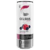 Celsius Energy Drink, Wild Berry, Sparkling - 12 Fluid ounce