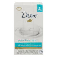 Dove Beauty Bar, Sensitive Skin, 6 Each