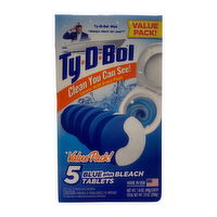 Ty-D-Bol Blue Bleach Tablets 5 ct, 5 Each