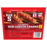 Bar S Classic Bun Length Franks - 16 Ounce