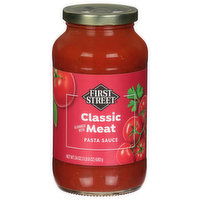 First Street Pasta Sauce, Classic Meat - 24 Ounce