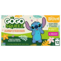 GoGo Squeez Fruit & Veggies On The Go, Boulder Berry, Zippin Zingin Pear, Variety Pack - 12 Each