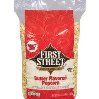 First Street Popcorn, Butter Flavored, Party Size - 56 Ounce