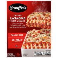 Stouffer's Lasagna, with Meat & Sauce, Classic, Family Size - 38 Ounce