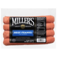 Miller's The Colossal Beef Franks 4 ct - 14 Ounce