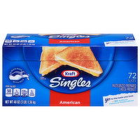 Kraft Cheese, Slices, American, Singles - 72 Each