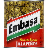 Embasa Jalapenos, Nacho Sliced - 98 Ounce