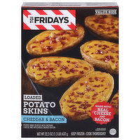 TGI Fridays Potato Skins, Cheddar & Bacon, Loaded, Value Size - 22.3 Ounce