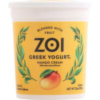 Zoi Yogurt, Greek, Mango Cream - 32 Ounce