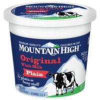 Mountain High Yoghurt, Whole Milk, Plain, Original, 64 Ounce