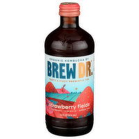 Brew Dr. Kombucha, Organic, Strawberry Fields - 14 Ounce