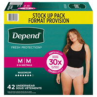 Depend Maximum Medium Underwear Stock Up Pack - 42 Each