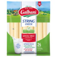 Galbani String Cheese, Mozzarella, Whole Milk, Low Moisture - 24 Ounce