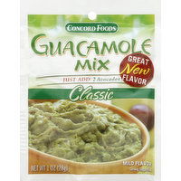 Concord Foods Guacamole Mix, Classic, Mild Flavor, 1 Ounce