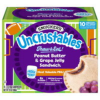 Smucker's Peanut Butter & Grape Jelly Sandwich - 10 Each