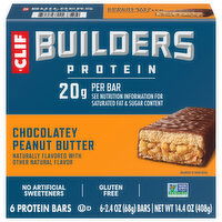 Builders Chocolatey Peanut Butter Protein Bars - 6 Each