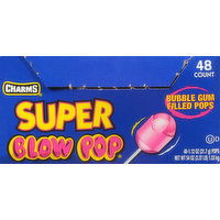 Charms Blow Pop, Assorted Flavors, Super, 48 Each