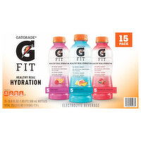 Gatorade Electrolyte Beverage, Assorted, 15 Pack - 253.5 Ounce
