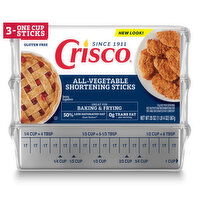 Crisco Shortening Sticks, All-Vegetable - 20 Ounce