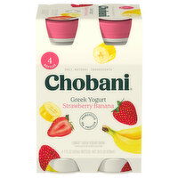 Chobani Yogurt Drink, Lowfat, Greek, Strawberry Banana - 4 Each