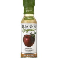 Briannas Dressing, Organic, Apple Cider Vinaigrette, 10 Ounce