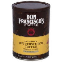 Don Francisco's Coffee, 100% Arabica, Medium Roast, Butterscotch Toffee - 12 Ounce