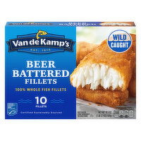 Van de Kamp's Fish Fillets, Beer Battered - 10 Each