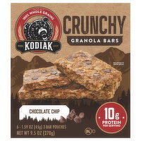 Kodiak Crunchy Chocolate Chip Granola Bars - 6 Each